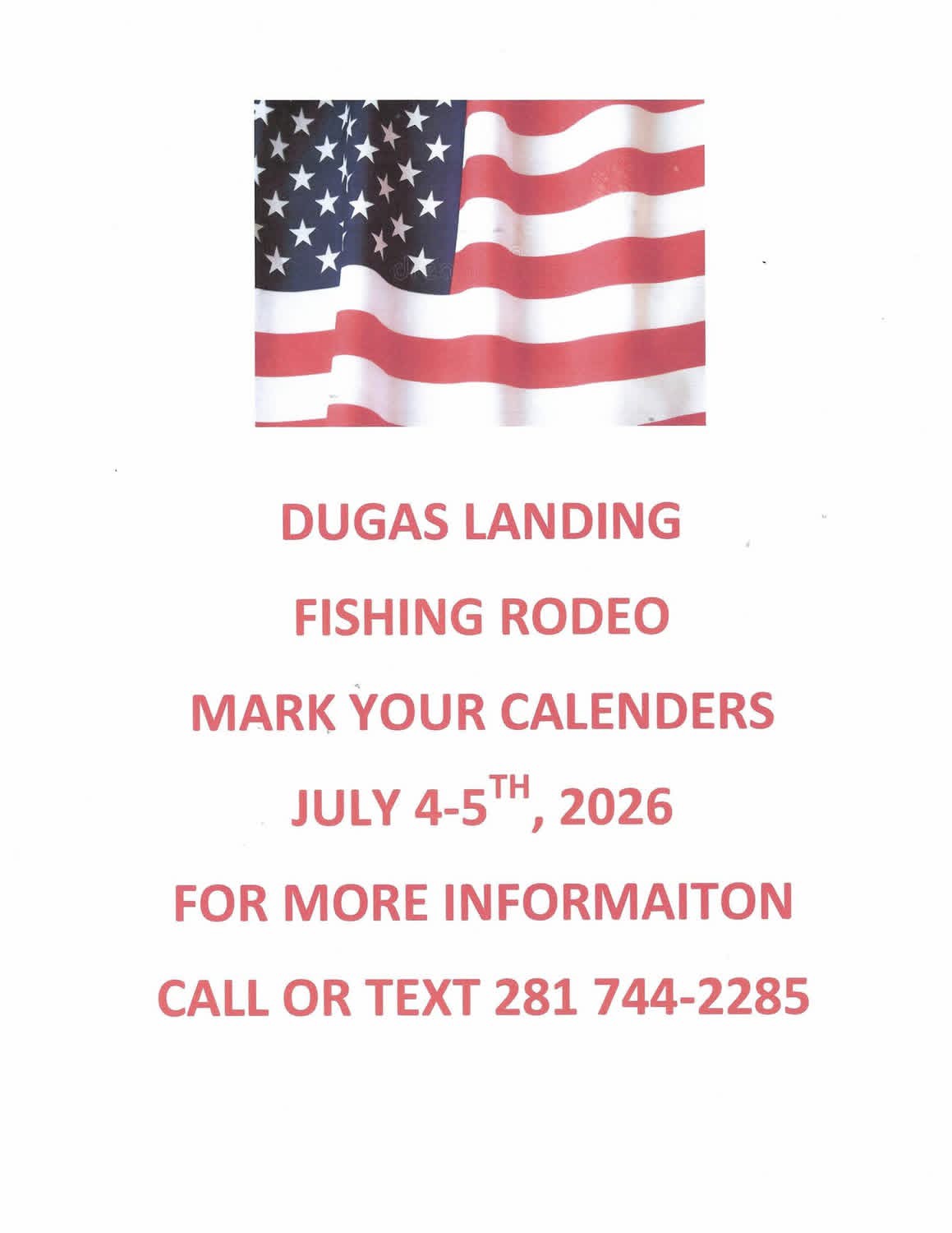 Dugas Landing Fishing Rodeo