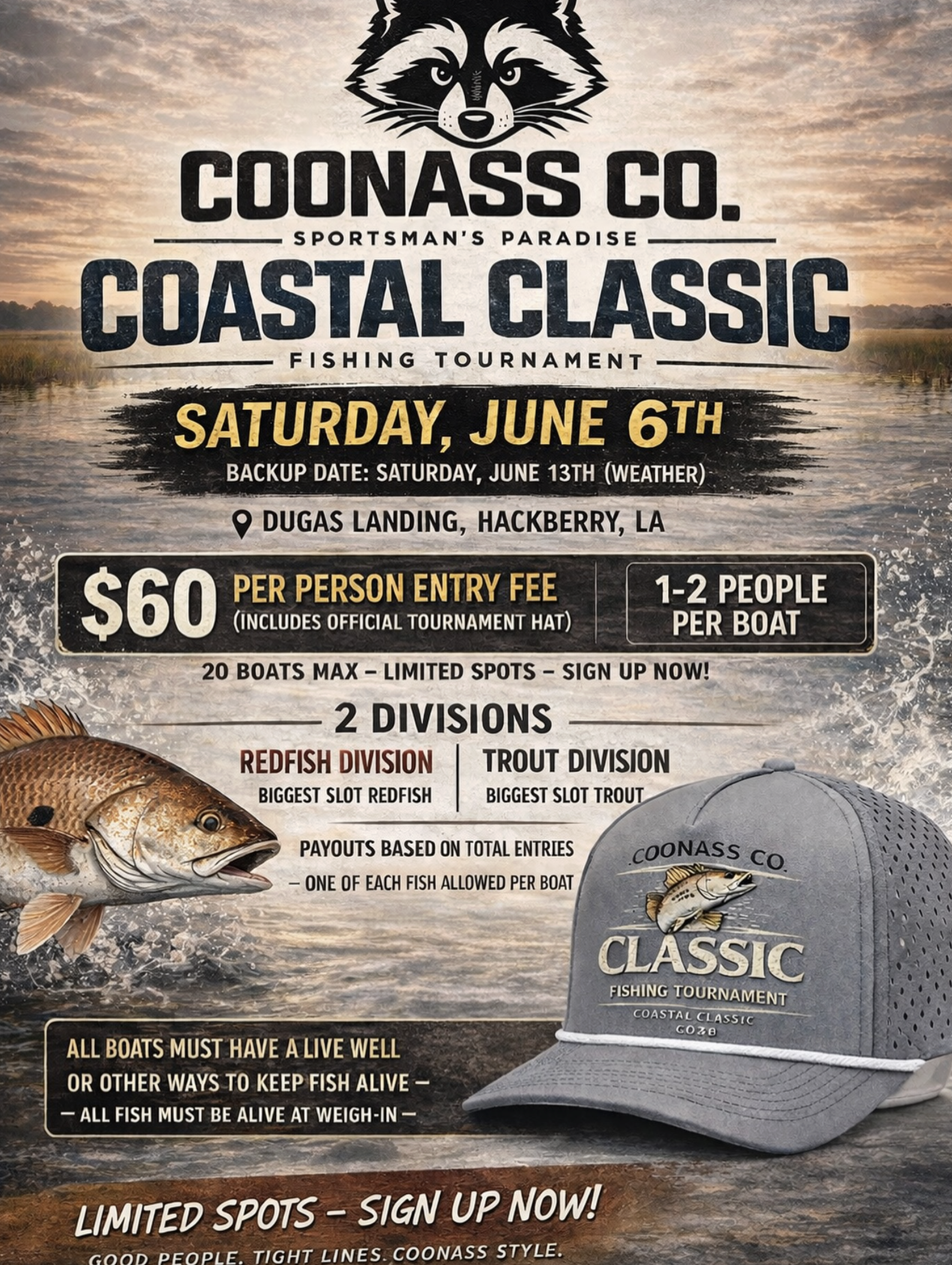 Coonass Co Coastal Classic