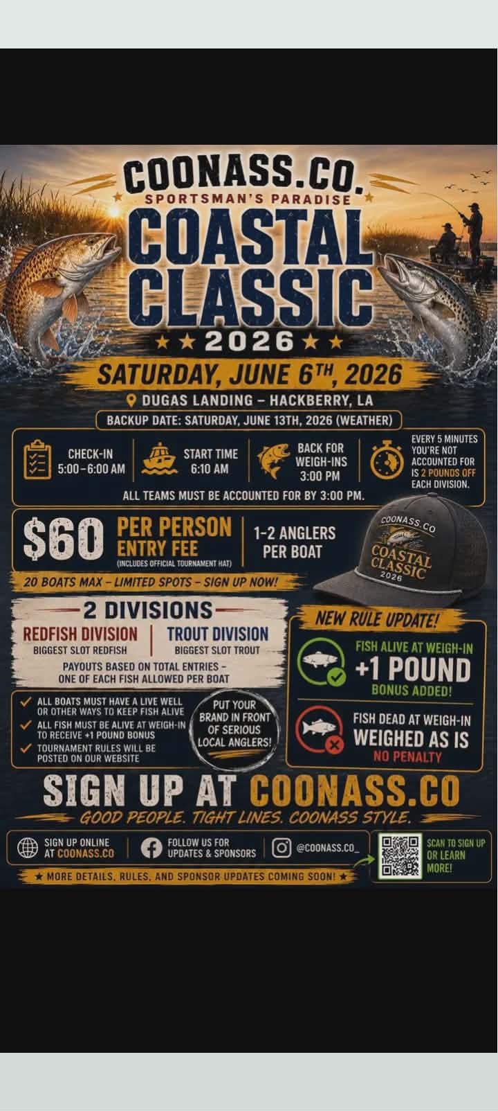 Coonass. Co. Coastal Classic 2026