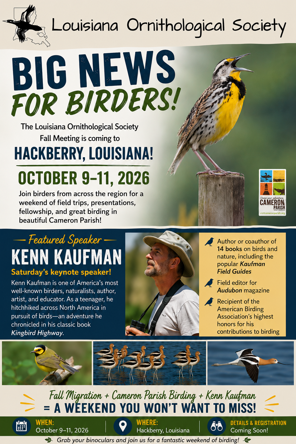 Louisiana Ornithological Society Fall Weekend