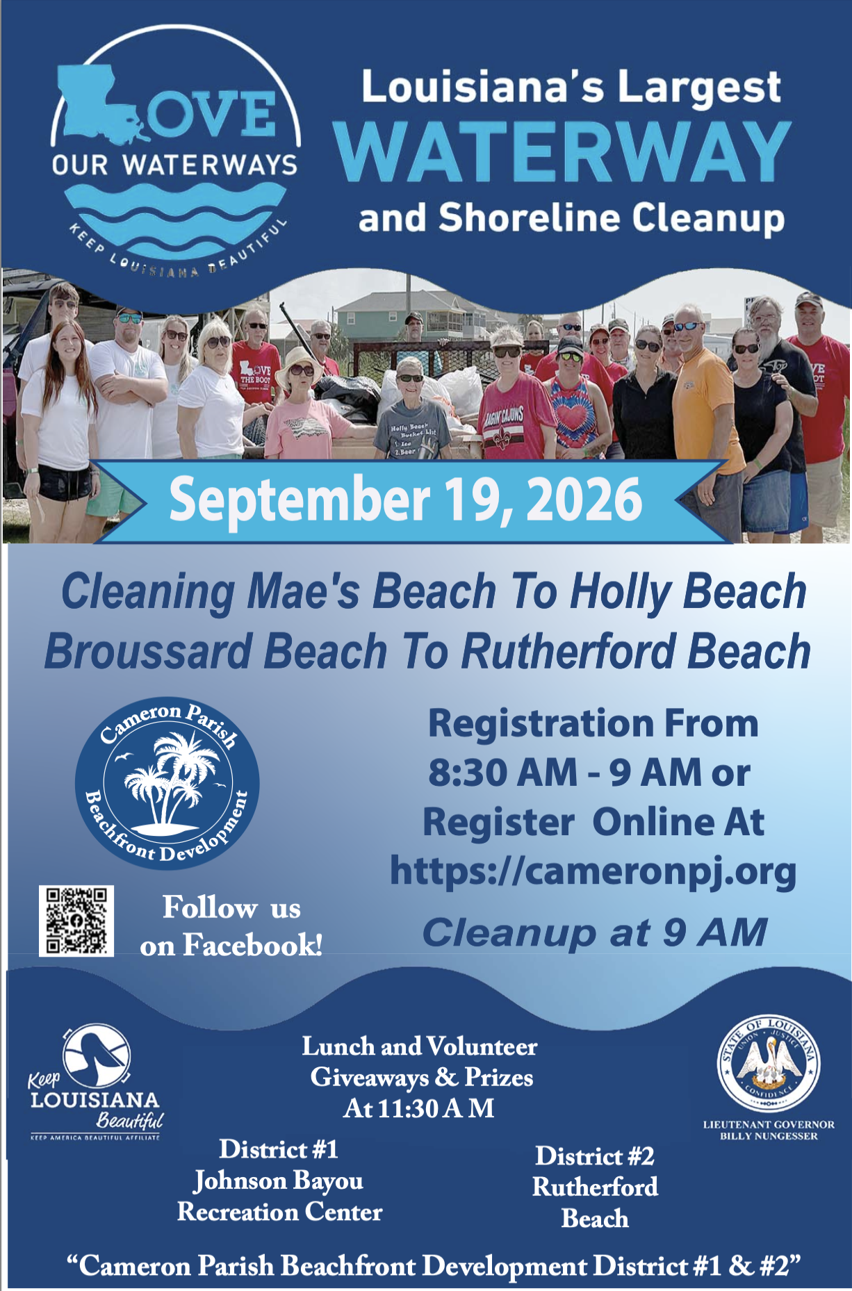 2026 Love Our Waterways Beach Sweep