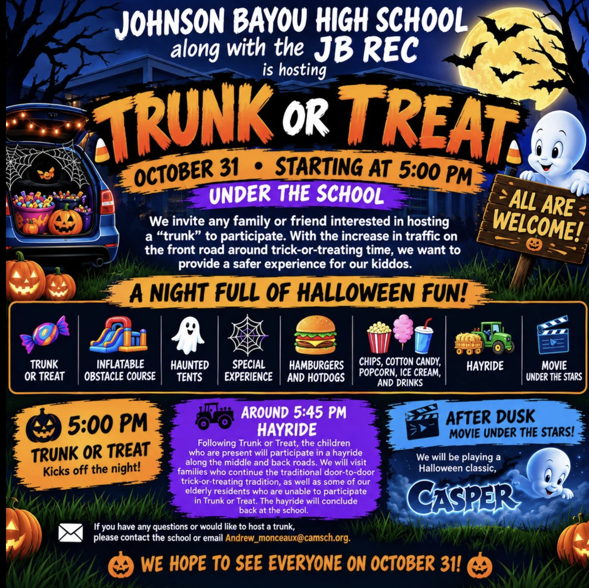 2026 Johnson Bayou Trunk or Treat